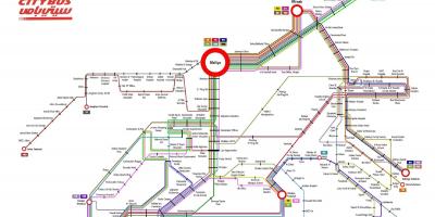 Kuvajt mestni avtobus 999 poti zemljevid