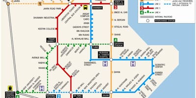 Zemljevid kuvajt metro